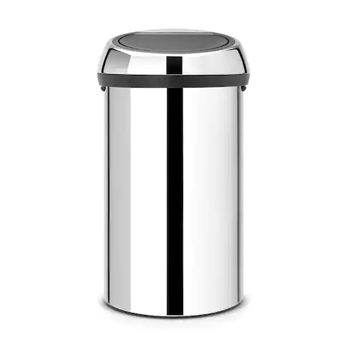 BRABANTIA Papperskorg Touch Bin XL 60L blankborstat stål