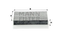 Kupéfilter MANN-FILTER CUK 1611
