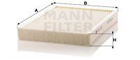 Kupéfilter MANN-FILTER CU 31 001