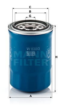 Oljefilter MANN-FILTER W 830/3