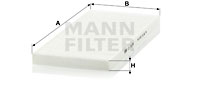 Kupéfilter MANN-FILTER CU 3138