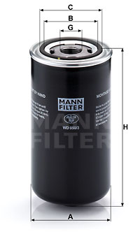 Oljefilter MANN-FILTER WD 950/3