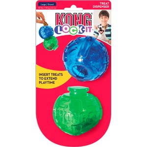 Aktivitetsleksak Hund Kong Lock It 2-pack L