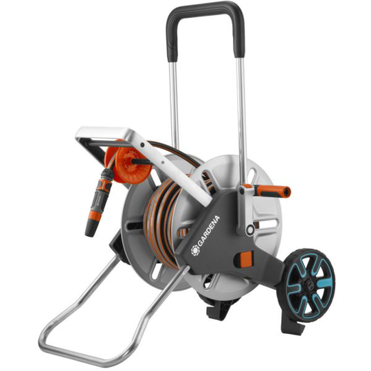Gardena AquaRoll M Easy Metal Slangvagn med 25 m FLEX-slang, 1/2"