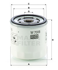 Oljefilter MANN-FILTER W 7008