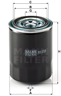 Bränslefilter MANN-FILTER WK 822/4