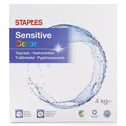 Staples Tvättmedel färg, 4kg