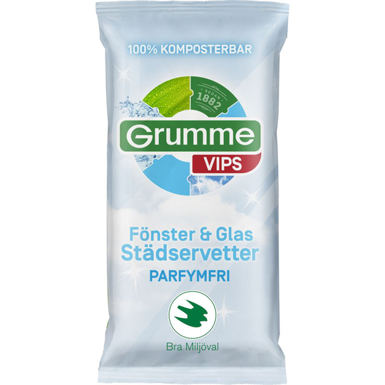 Grumme Vips Städservetter Fönster 60 st