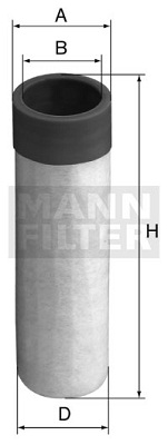 Sekundärluftfilter MANN-FILTER CF 50