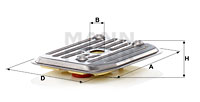 Hydraulikfilter, automatväxel MANN-FILTER H 2019 KIT
