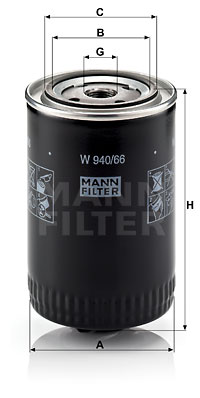 Oljefilter MANN-FILTER W 940/66