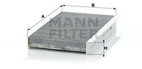 Kupéfilter MANN-FILTER CUK 2747