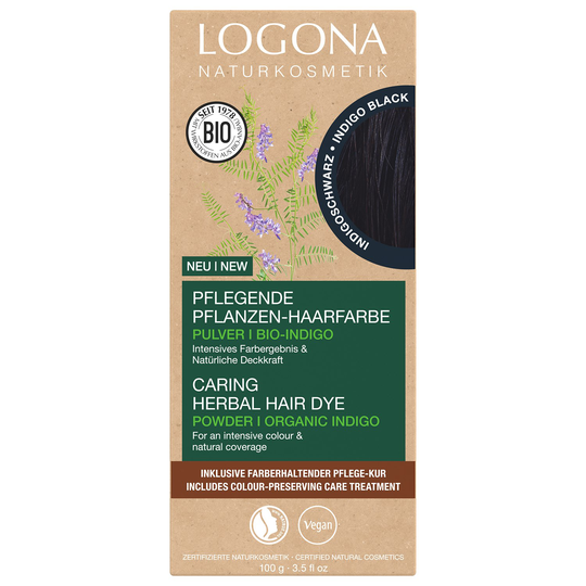 Logona Örthårfärg, 100 g Indigo Black