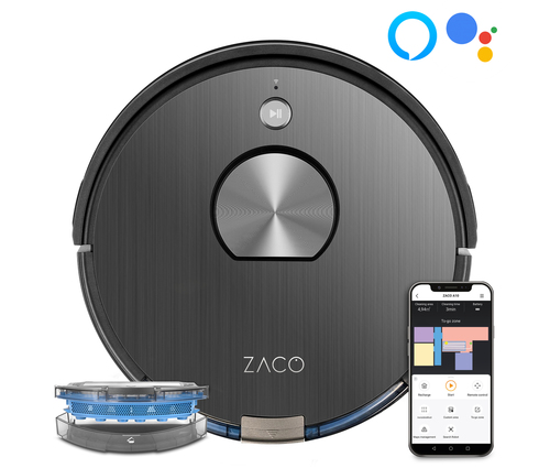 Zaco A10 Robotdammsugare - Svart