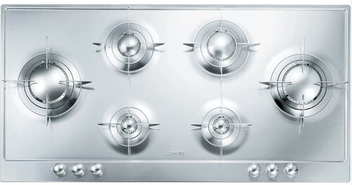 Smeg P106es Gashäll - Rostfritt Stål