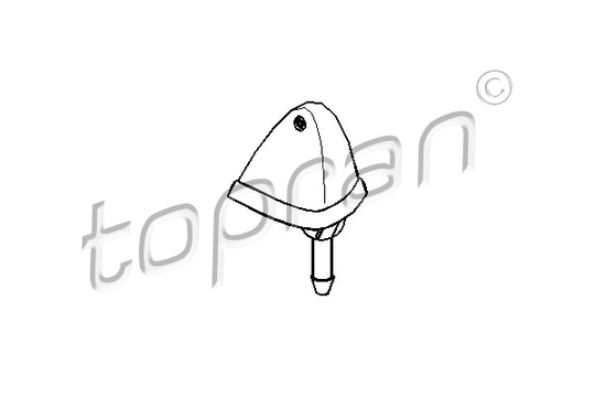 Munstycke, vindrutespolning TOPRAN 103 244