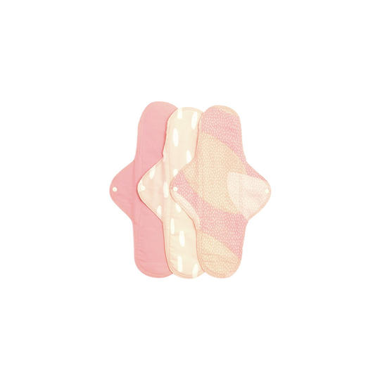 Imse Ekologiska Tygbindor Classic natt - Pink Sprinkle, 3-pack