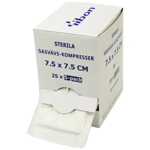 yibon Kompress GV steril 5-p 7,5x7,5cm