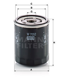 Oljefilter MANN-FILTER W 7052