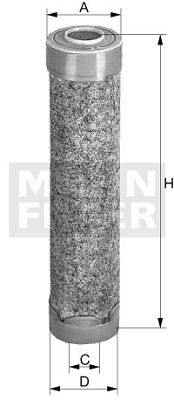 Sekundärluftfilter MANN-FILTER CF 16 001