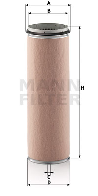 Sekundärluftfilter MANN-FILTER CF 1600
