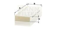 Kupéfilter MANN-FILTER CU 26 014-2
