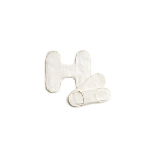 Imse Ekologiska Tygbindor utan knappar - Natural, 3-pack