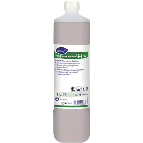 Taski Jontec 300 free F4a koncentrerad rengöringsvätska, flaska, genomskinlig 1 liter