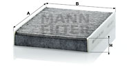 Kupéfilter MANN-FILTER CUK 2433