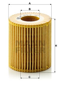 Oljefilter MANN-FILTER HU 815/2 x