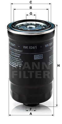 Bränslefilter MANN-FILTER WK 824/1