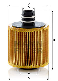Oljefilter MANN-FILTER HU 8006 z