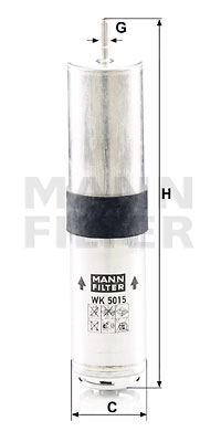 Bränslefilter MANN-FILTER WK 5015 z
