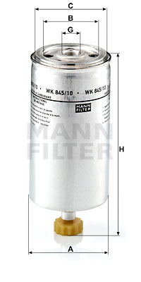 Bränslefilter MANN-FILTER WK 845/10