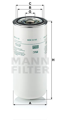 Bränslefilter MANN-FILTER WDK 13 145