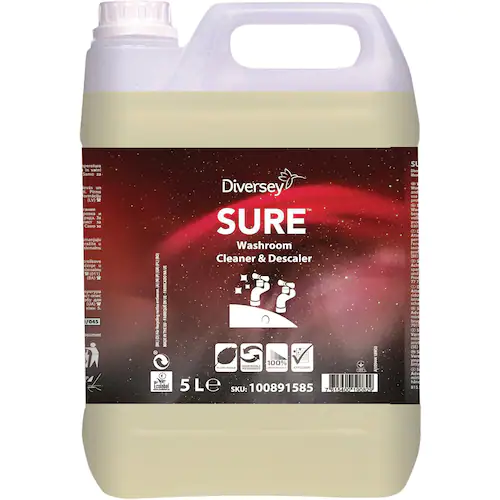 SURE® SURE Badrumsrengöring och avkalkning, växtbaserad och 100 % nedbrytbar, 5 l
