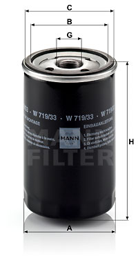 Oljefilter MANN-FILTER W 719/33