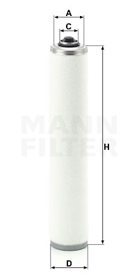 Filter, tryckluft MANN-FILTER LE 9019