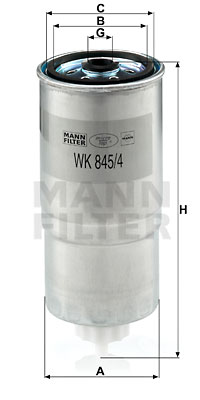 Bränslefilter MANN-FILTER WK 845/4