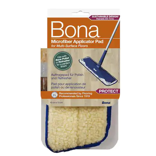 BONA Påstrykningssvamp för moppar i mikrofiber, gul, 246 x 136 x 18 mm