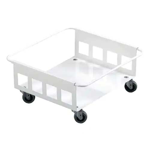 Durable Vagn, DURABIN 90 L, överdragen metall, 385 x 395 x 180 mm, vit