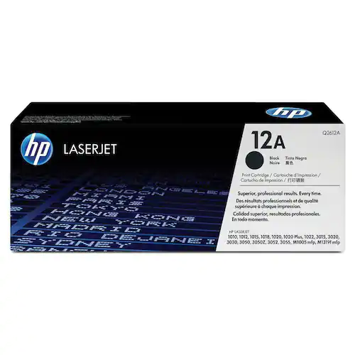 HP Toner Q2612A 12A 2K Svart