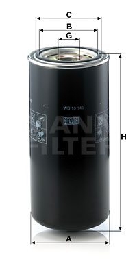 Oljefilter MANN-FILTER WD 13 145