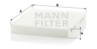 Kupéfilter MANN-FILTER CU 2351