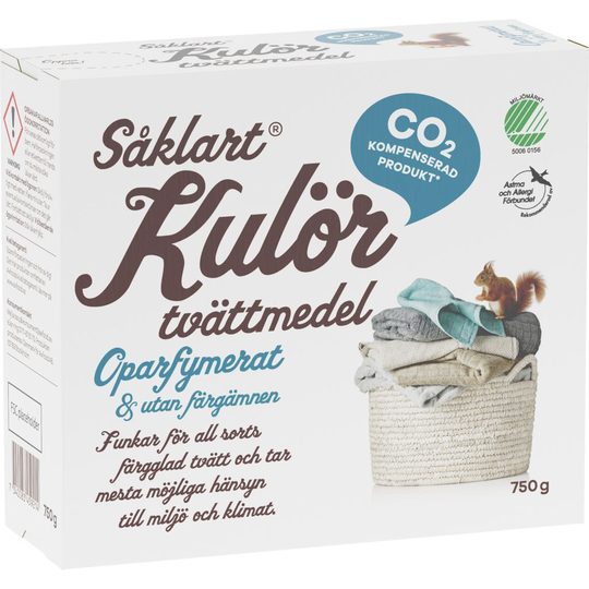 Såklart Tvättmedel Kulör 750 g