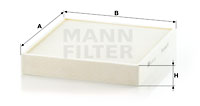 Kupéfilter MANN-FILTER CU 26 010
