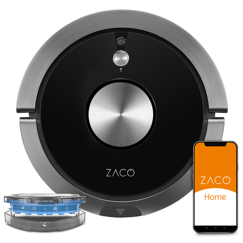 Zaco A9s Pro Robotdammsugare - Svart/silver