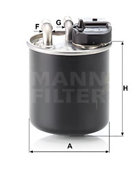 Bränslefilter MANN-FILTER WK 820/16