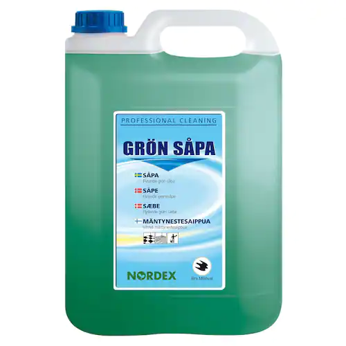 NORDEX Allrengöring Grönsåpa, luktfri, grön, 5l