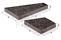 Kupéfilter MANN-FILTER CUK 35 000-2